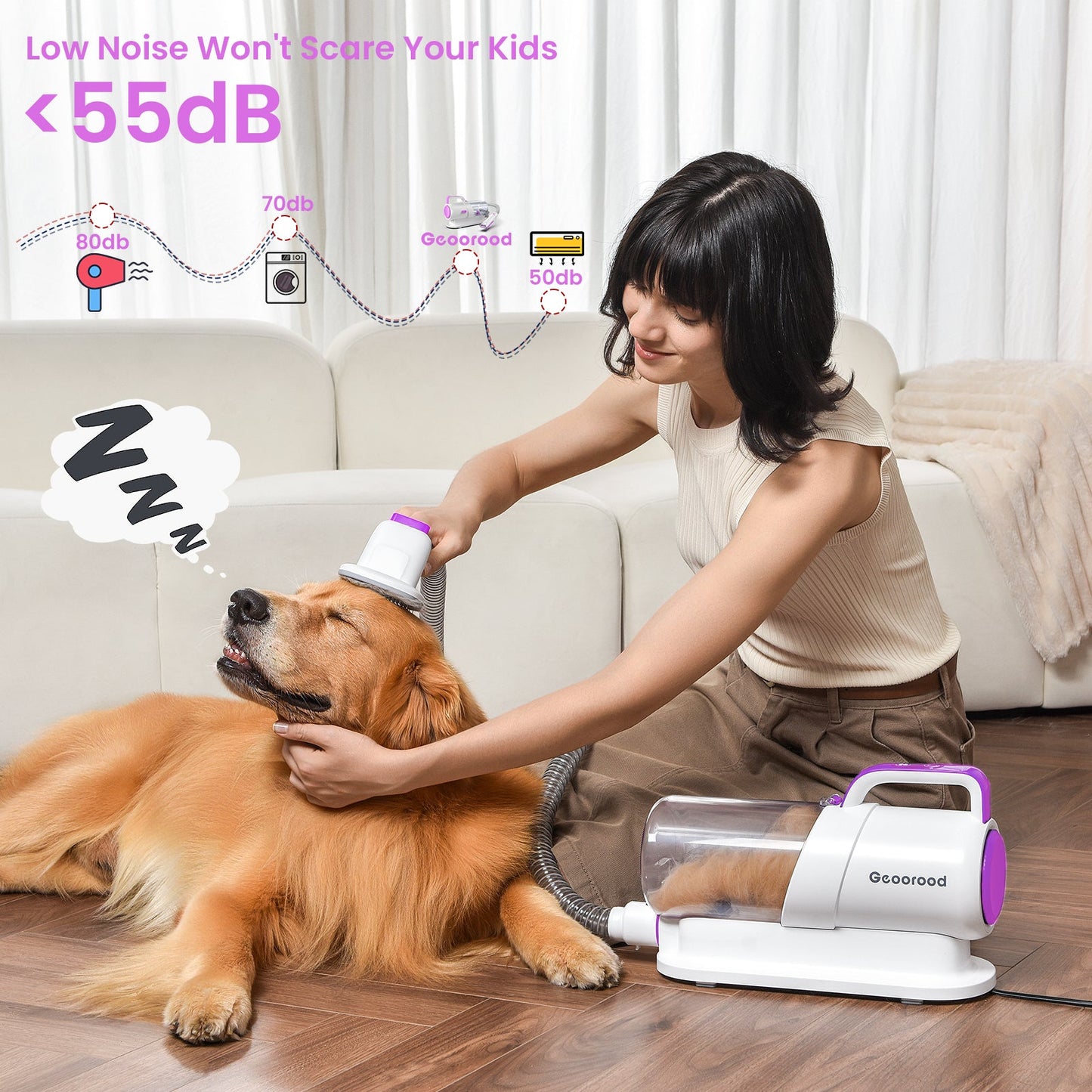5-in-1 Quiet Dog Grooming Kit