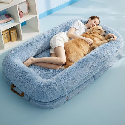 Oppetz 3 in 1 Foldable Human Dog Bed