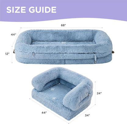 Oppetz 3 in 1 Foldable Human Dog Bed