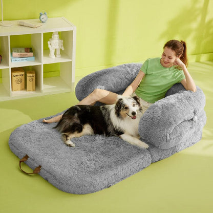 Oppetz 3 in 1 Foldable Human Dog Bed