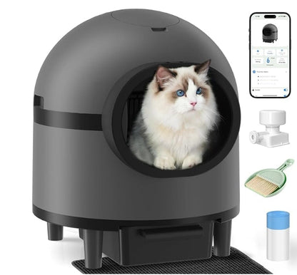 PET CAT LITTER BOX WITH APP CONTROL