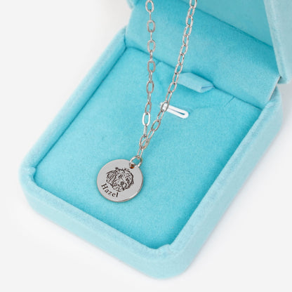 Paperclip Pet Face Necklace